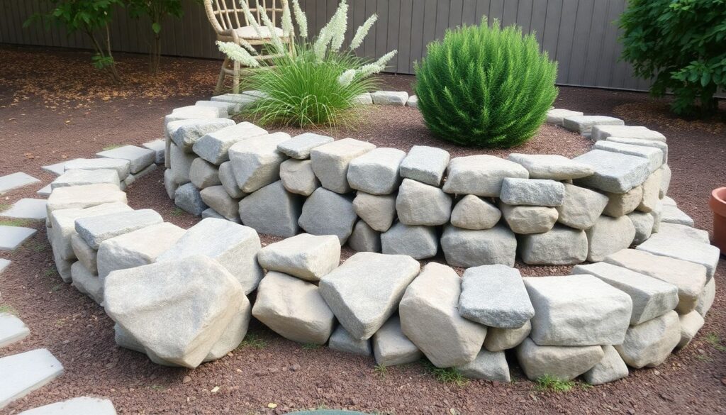Габионы в ландшафтном дизайне: 50 идей применения - иллюстрация