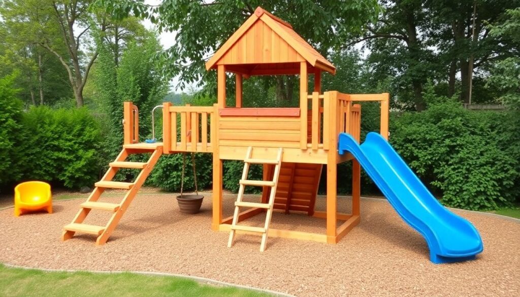 Идеи для детской площадки на даче, которую можно сделать своими руками - иллюстрация