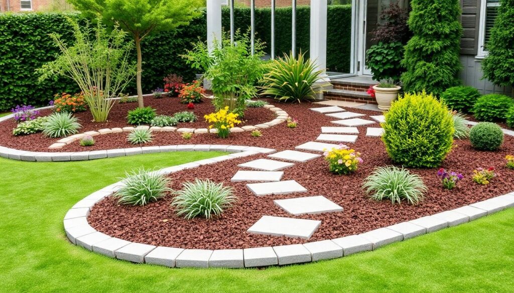 Садовый бордюр для грядок и дорожек: как выбрать и установить - иллюстрация