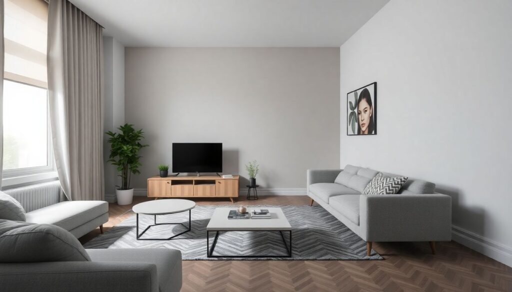 Идеи зонирования комнаты на спальню и гостиную - иллюстрация