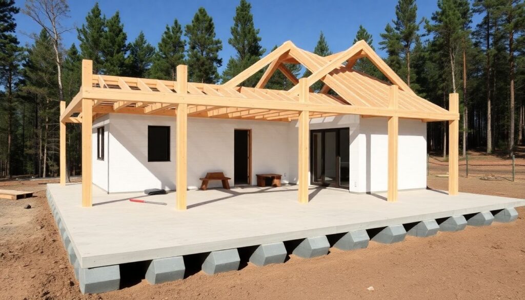 Проекты домов A-frame (дом-шалаш): романтика и практичность - иллюстрация