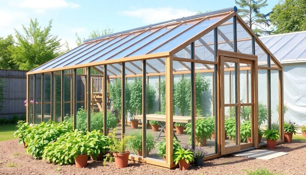 Как сделать теплицу из поликарбоната своими руками: чертежи и инструкция - иллюстрация