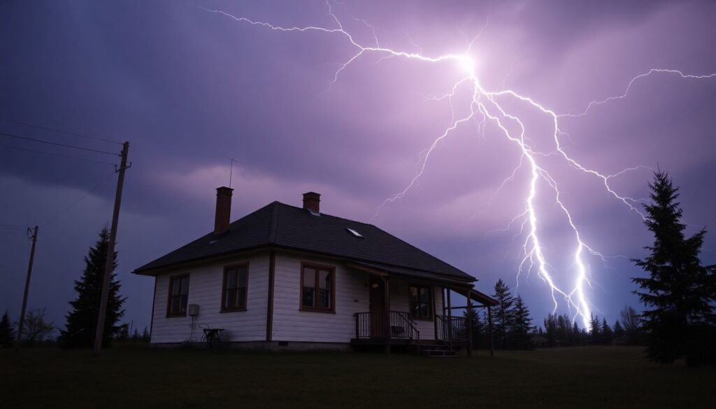 Защита дома от молнии: как сделать молниеотвод и заземление - иллюстрация