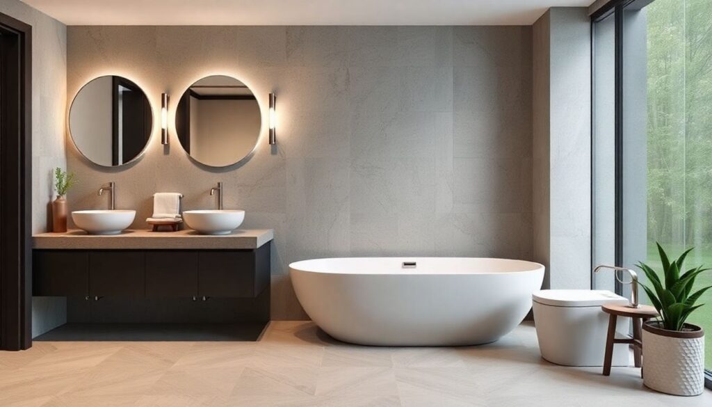 Микроцемент в интерьере ванной и кухни: современная альтернатива плитке - иллюстрация