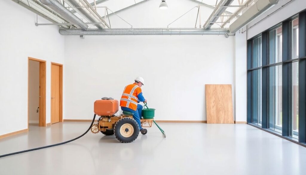 Полусухая стяжка пола: технология, преимущества и недостатки - иллюстрация