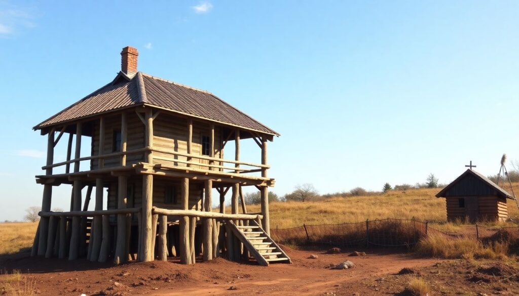 Столбчатый фундамент для легких построек: бани, беседки, хозблока - иллюстрация