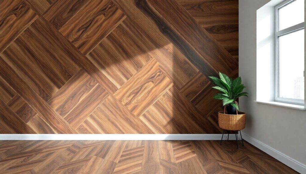 Отделка стен ламинатом: оригинальное и практичное решение - иллюстрация