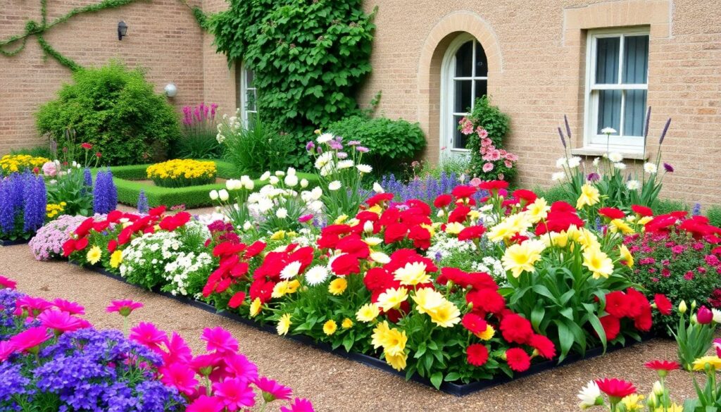 Клумбы и цветники непрерывного цветения: схемы и подбор растений - иллюстрация