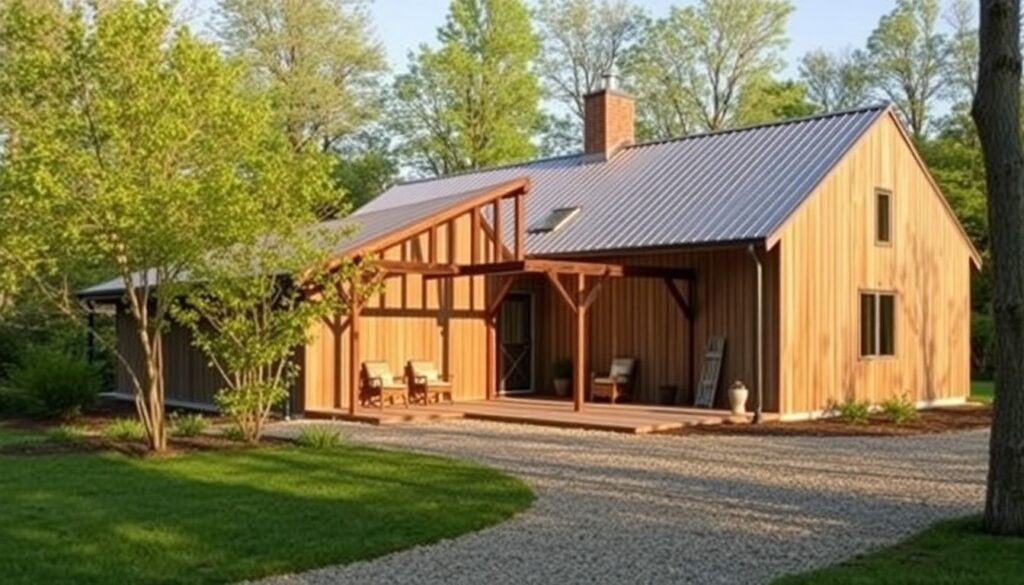 Проекты домов-барнхаус: фото, планировки и особенности стиля - иллюстрация