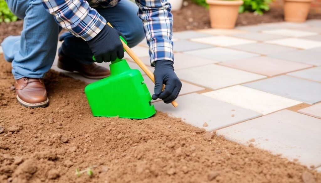 Отмостка из тротуарной плитки: пошаговая инструкция - иллюстрация