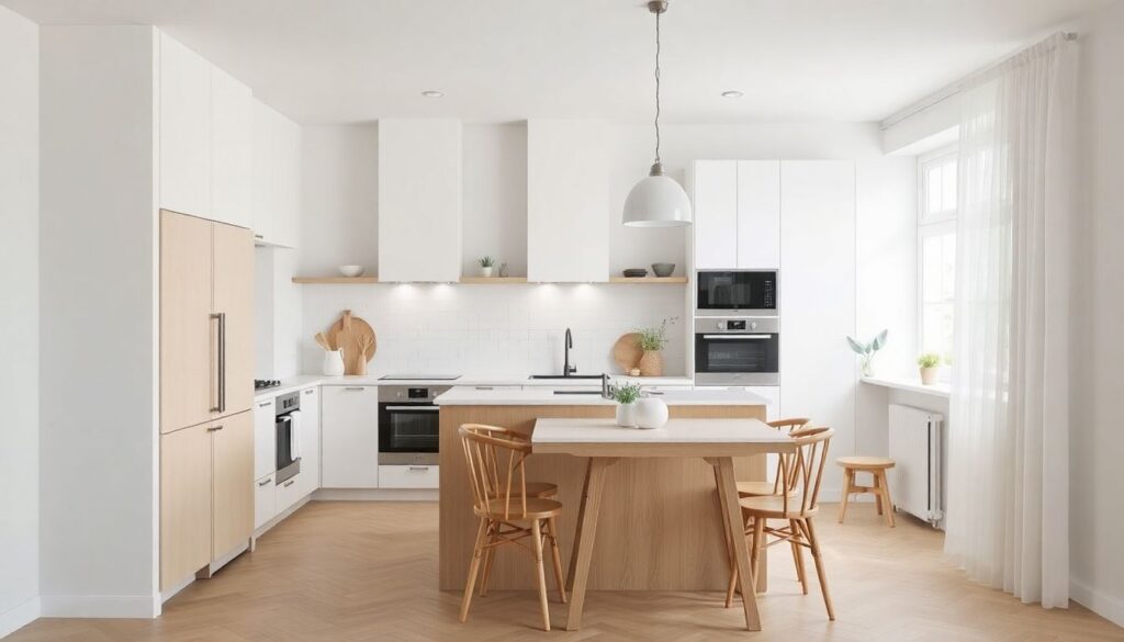 Дизайн кухни в скандинавском стиле: идеи и фото - иллюстрация