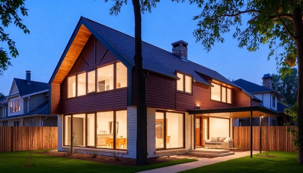 Проекты домов для узкого и длинного участка - иллюстрация