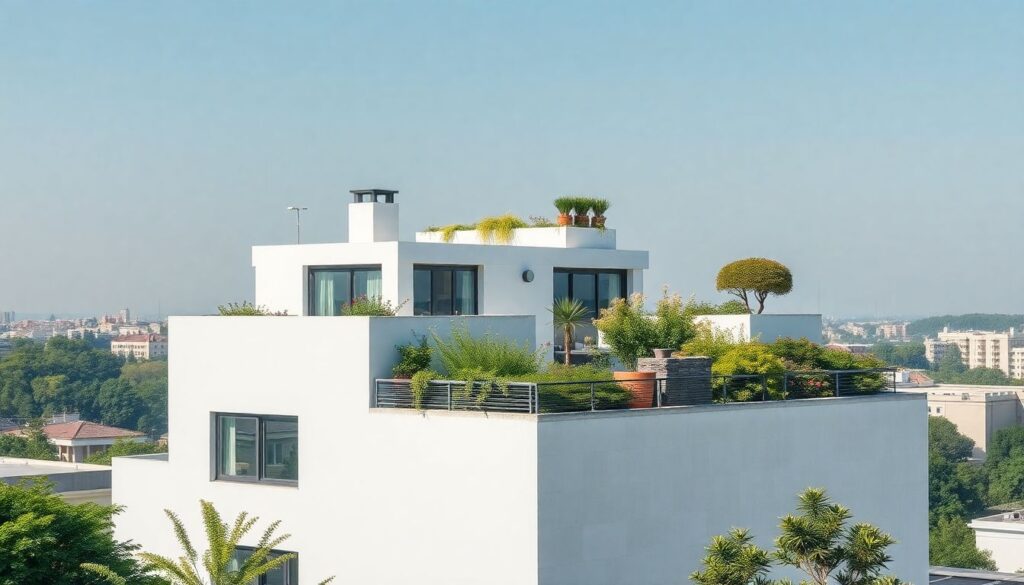 Строительство дома с плоской эксплуатируемой кровлей: технология и нюансы - иллюстрация