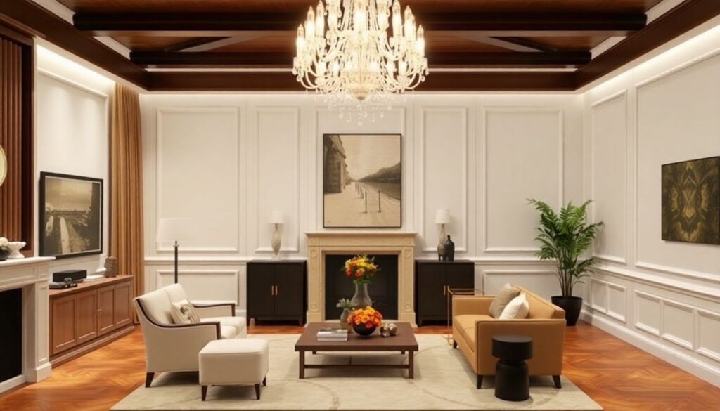 Дизайн гостиной в классическом стиле: фото и советы - иллюстрация