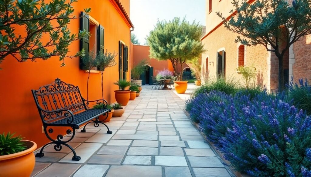 Ландшафтный дизайн в средиземноморском стиле: фото и идеи - иллюстрация