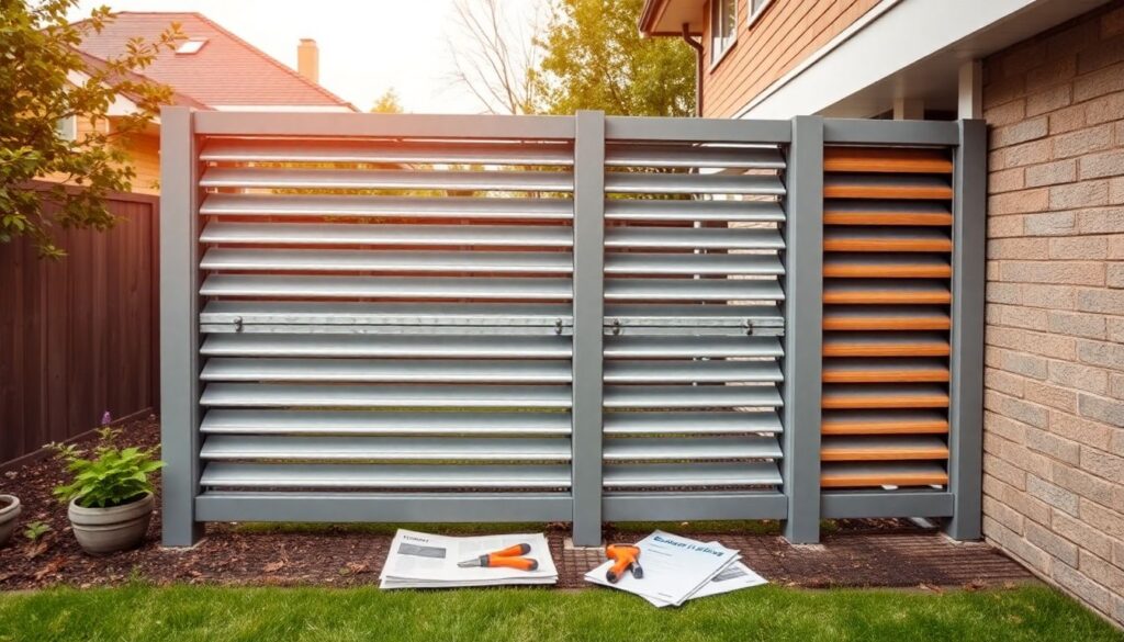 Как построить забор-жалюзи своими руками - иллюстрация