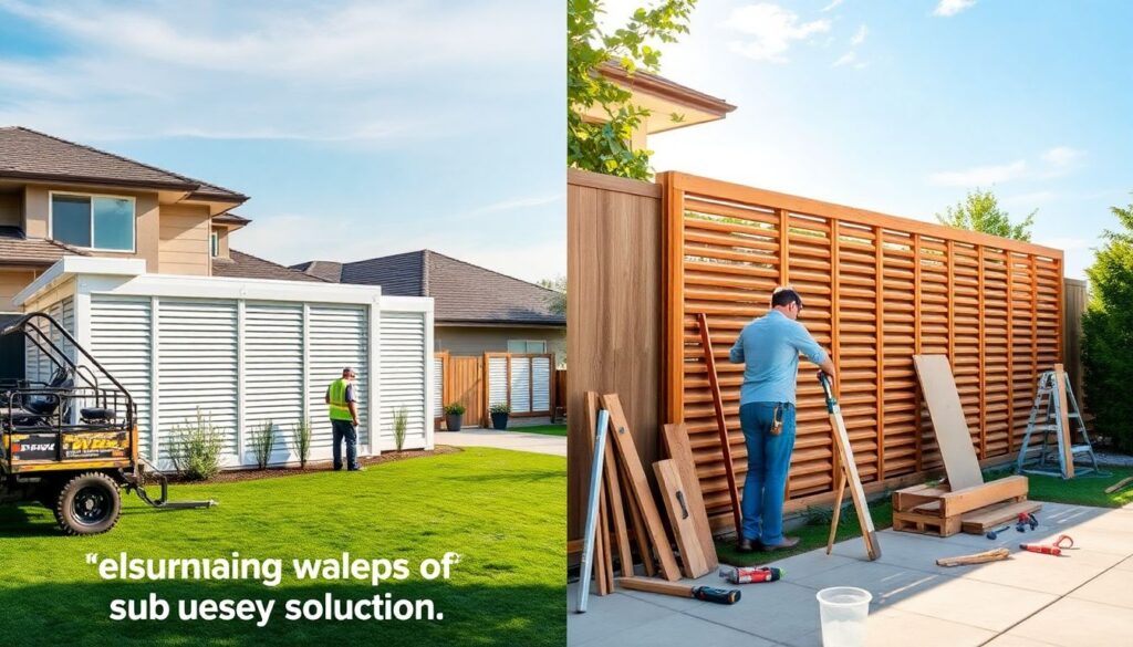 Как построить забор-жалюзи своими руками - иллюстрация