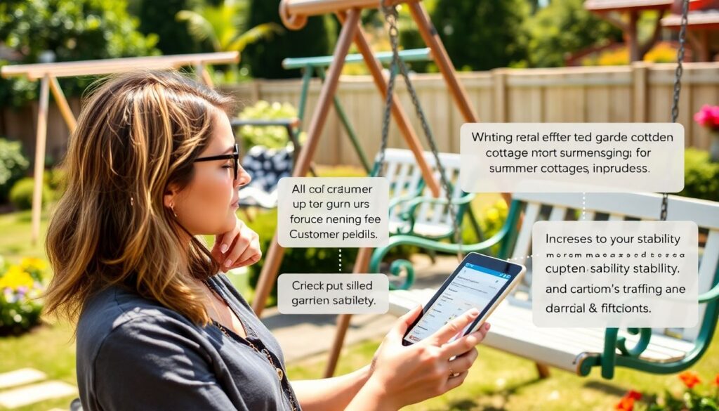 Обзор садовых качелей: как выбрать надежную модель - иллюстрация