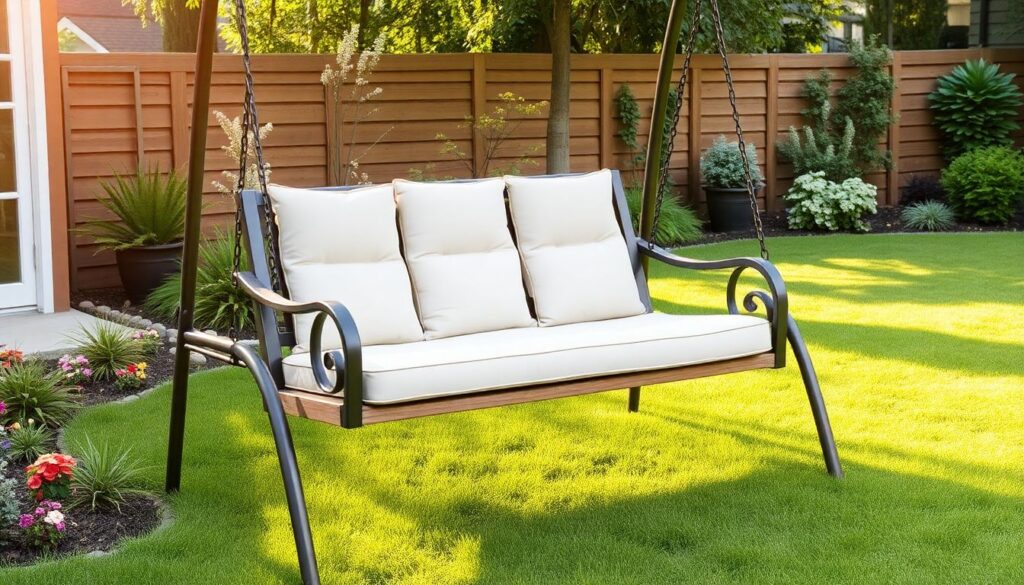 Обзор садовых качелей: как выбрать надежную модель - иллюстрация