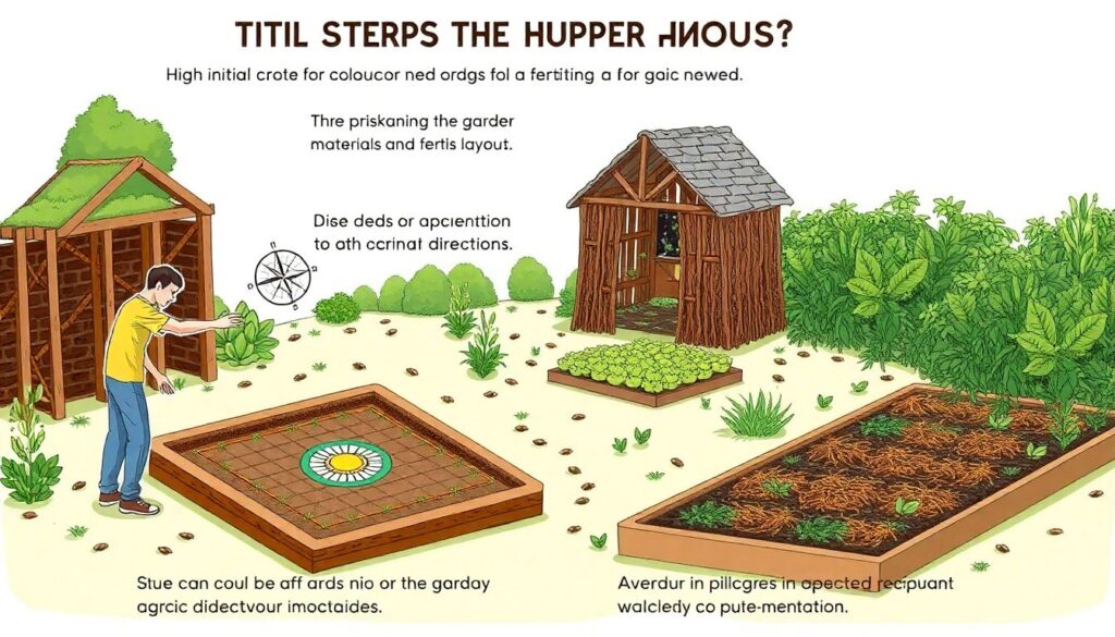 Как сделать калифорнийские (французские) грядки - иллюстрация