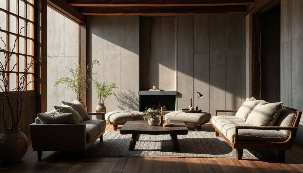 Интерьер в стиле ваби-саби: философия несовершенной красоты - иллюстрация