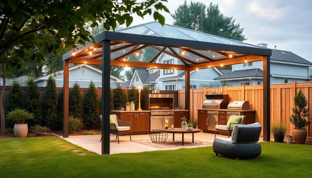 Строительство беседки с мангалом и барбекю: проекты и фото - иллюстрация