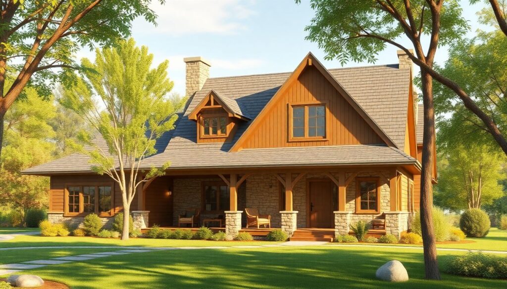 Проекты домов в стиле кантри: уют и простота - иллюстрация