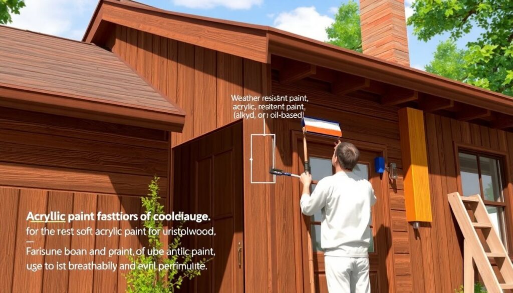 Уход за фасадом из дерева: покраска, пропитка, ремонт - иллюстрация