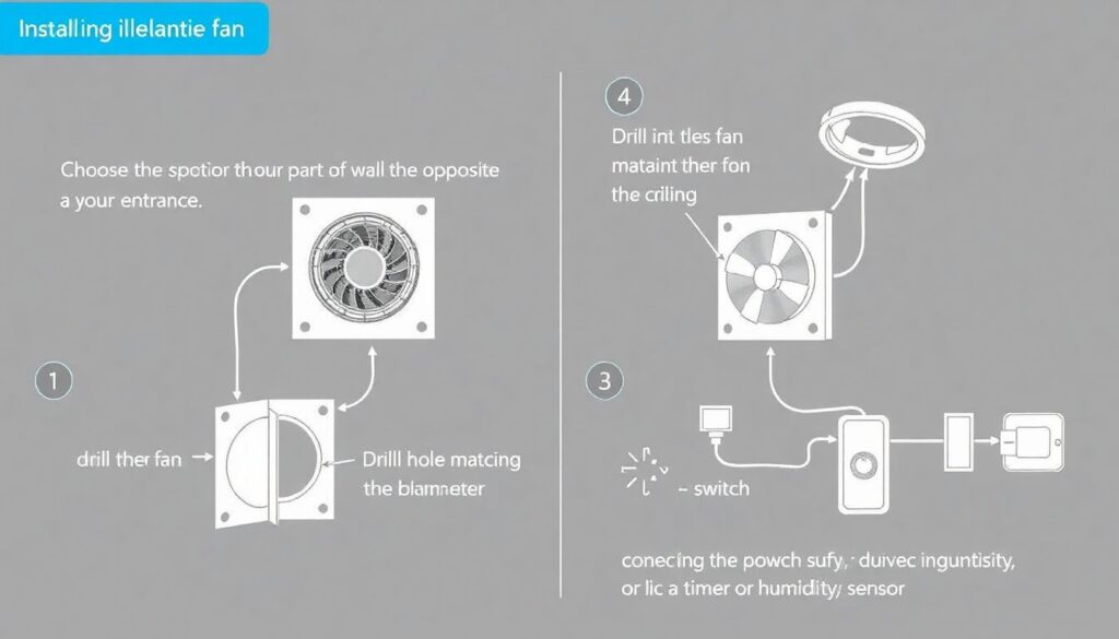 Как правильно сделать вентиляцию в ванной и туалете, чтобы не было плесени - иллюстрация
