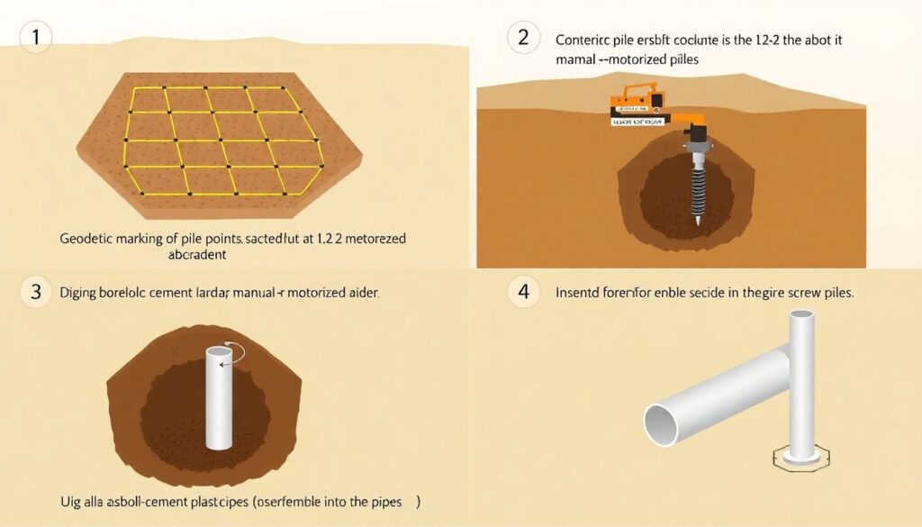 Как сделать фундамент для теплицы из бруса, блоков, свай - иллюстрация