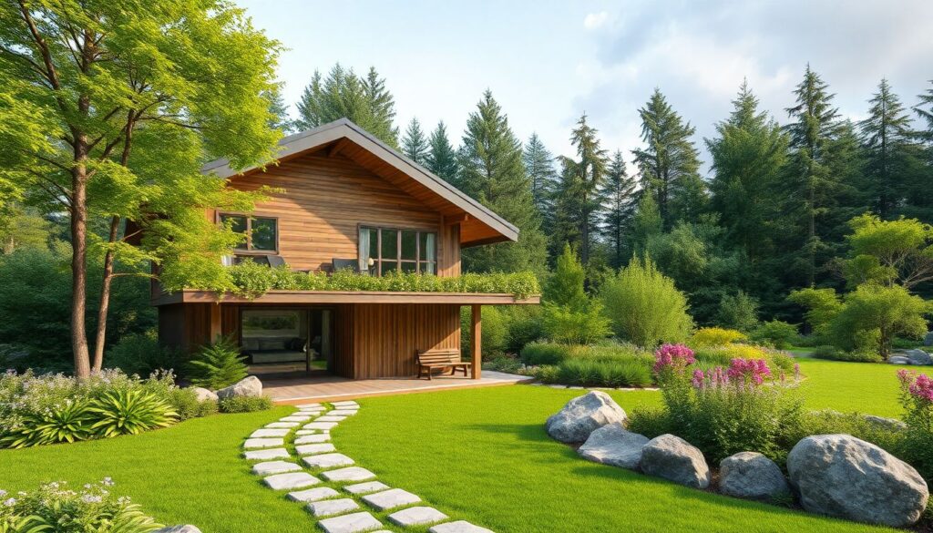 Ландшафтный дизайн участка 10 соток с домом и баней: план и фото - иллюстрация