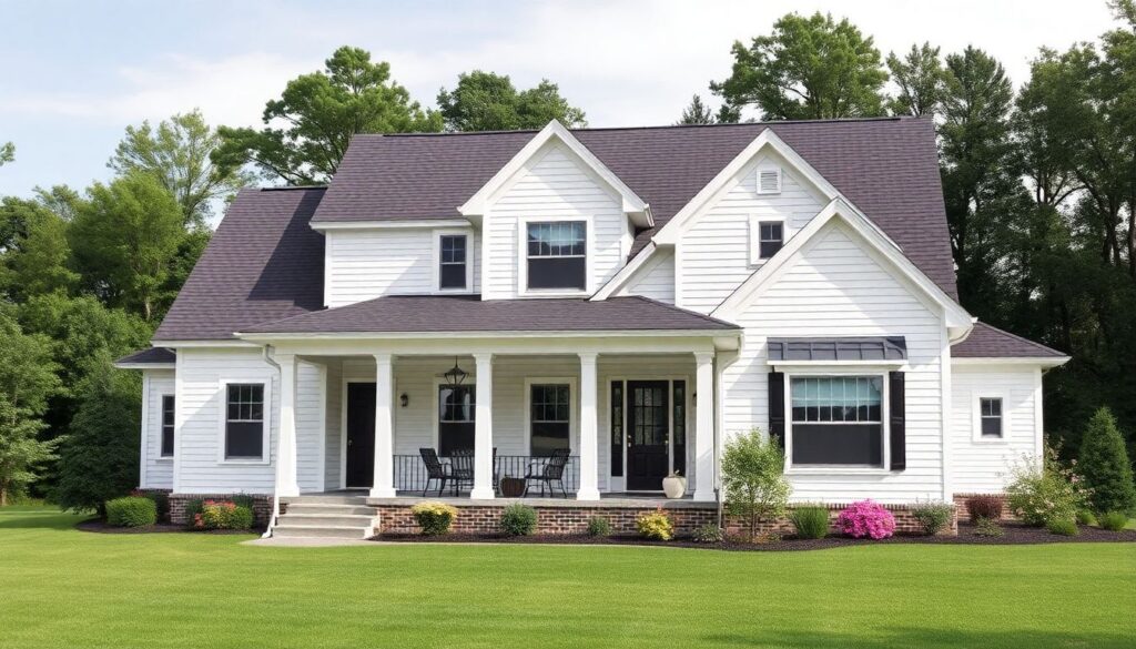 Проекты домов в американском стиле: фото и планировки - иллюстрация