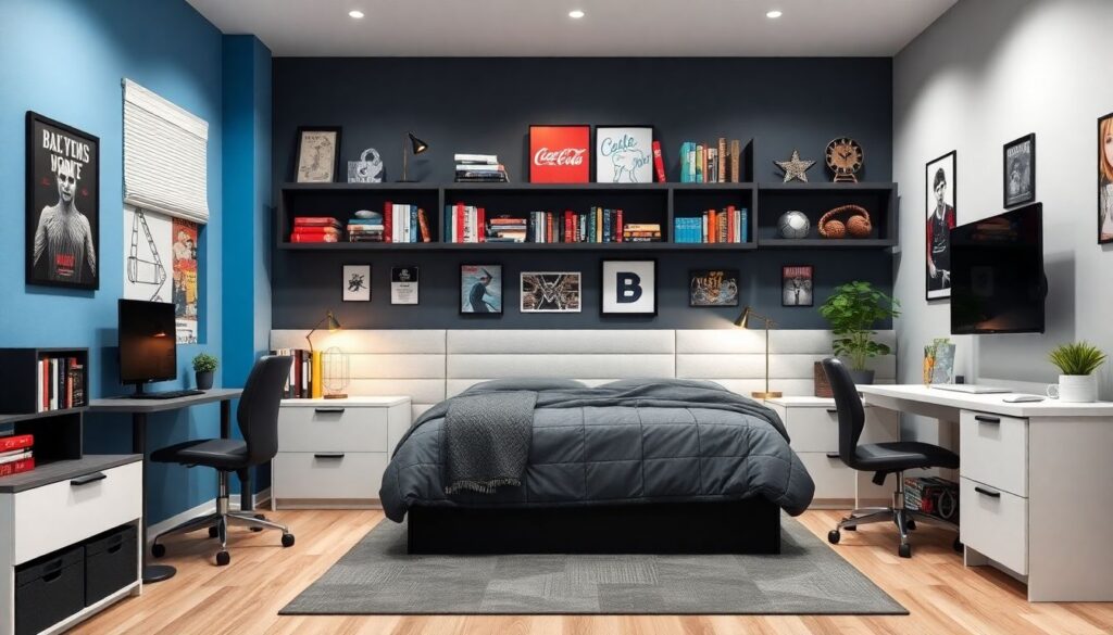 Дизайн подростковой комнаты для мальчика: идеи и фото - иллюстрация