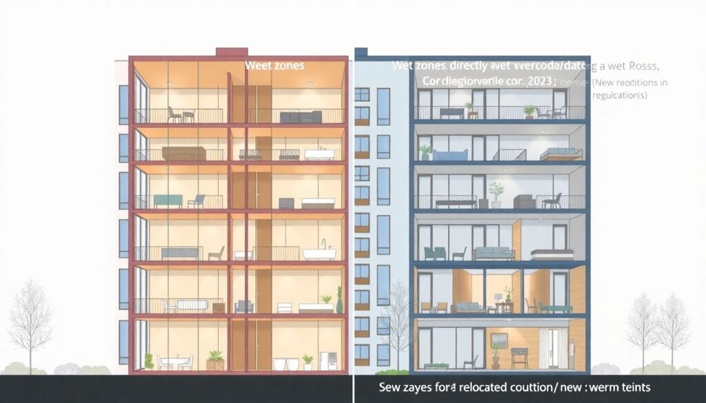 Что такое мокрые точки в квартире и где их можно размещать при перепланировке - иллюстрация