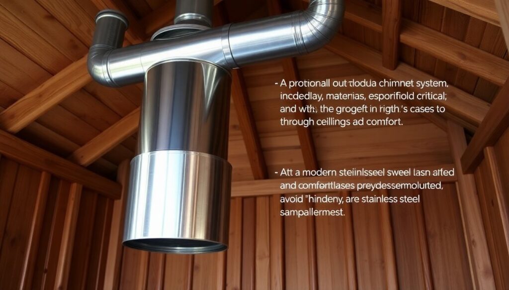 Как правильно выбрать и установить дымоход для бани - иллюстрация