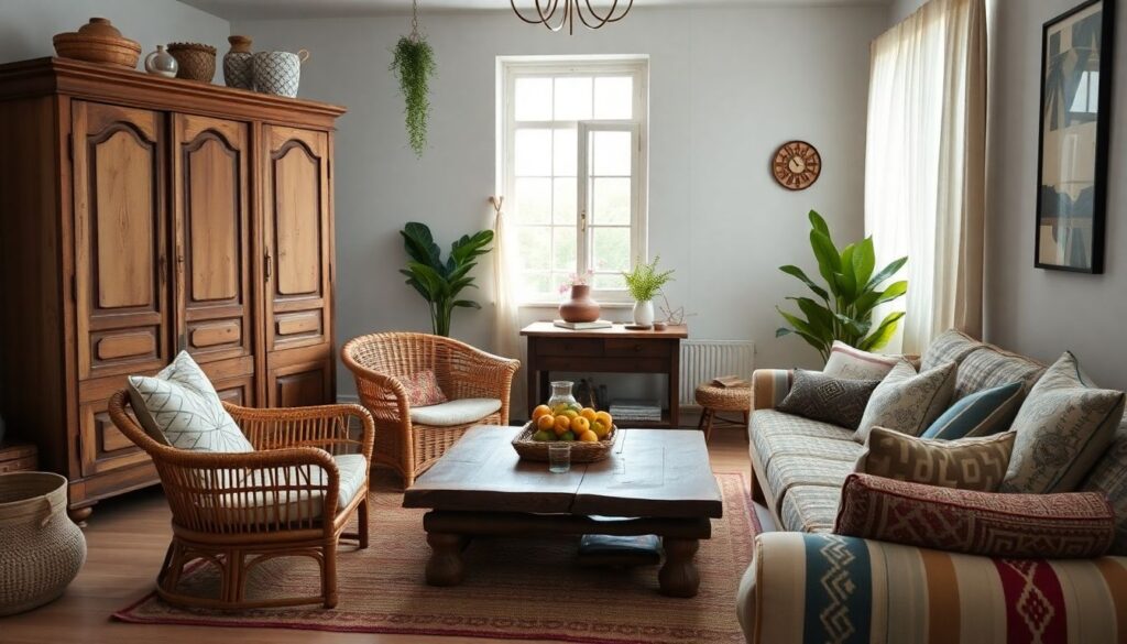 Интерьер в стиле бохо: свобода, творчество и уют - иллюстрация