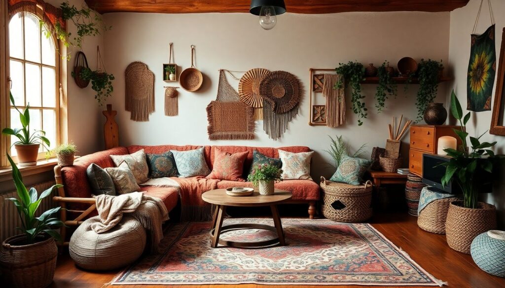 Интерьер в стиле бохо: свобода, творчество и уют - иллюстрация