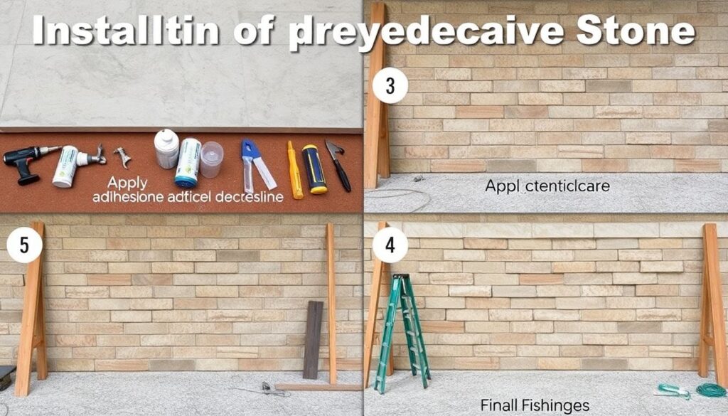 Отделка фасада дома искусственным камнем: технология монтажа - иллюстрация