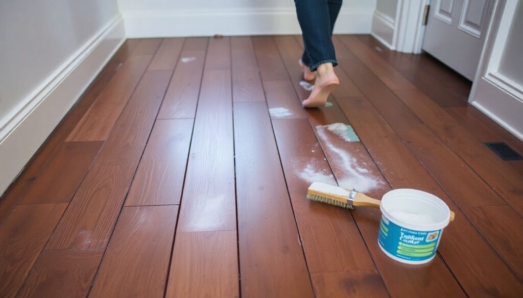 Как избавиться от скрипа деревянного пола, не вскрывая его - иллюстрация