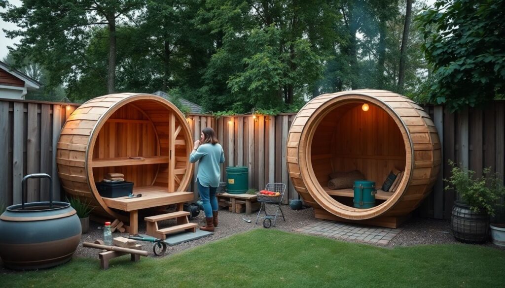 Строительство бани-бочки: плюсы, минусы и отзывы владельцев - иллюстрация