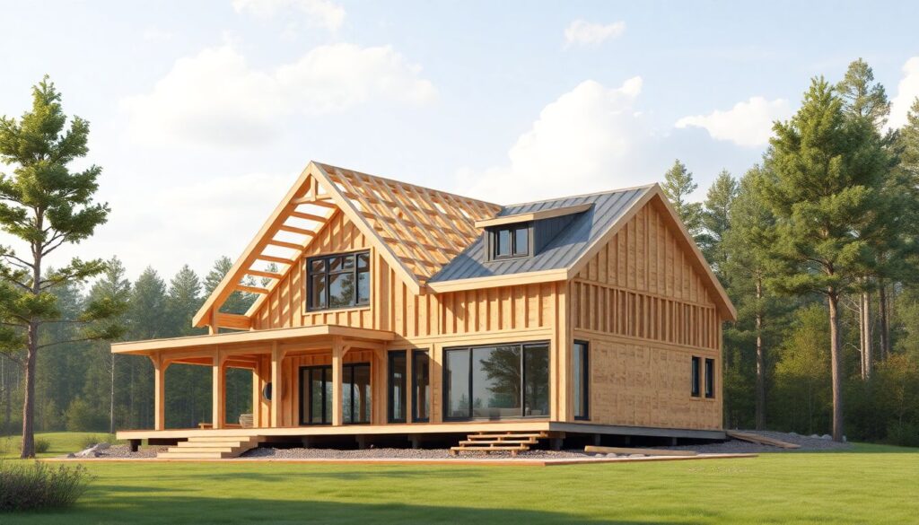 Стропильная система двускатной крыши: расчет и монтаж своими руками - иллюстрация