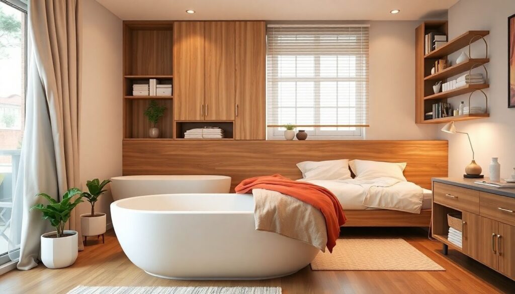 Идеи для хранения вещей в маленькой квартире: от антресолей до подиумов - иллюстрация