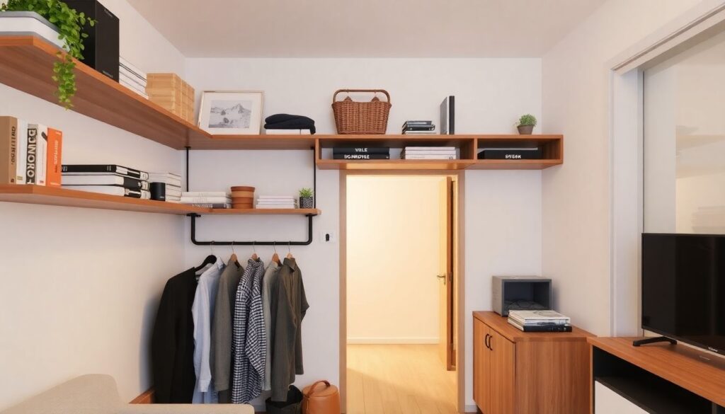 Идеи для хранения вещей в маленькой квартире: от антресолей до подиумов - иллюстрация