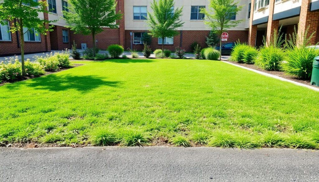 Устройство зеленой парковки на участке (экопарковка) - иллюстрация