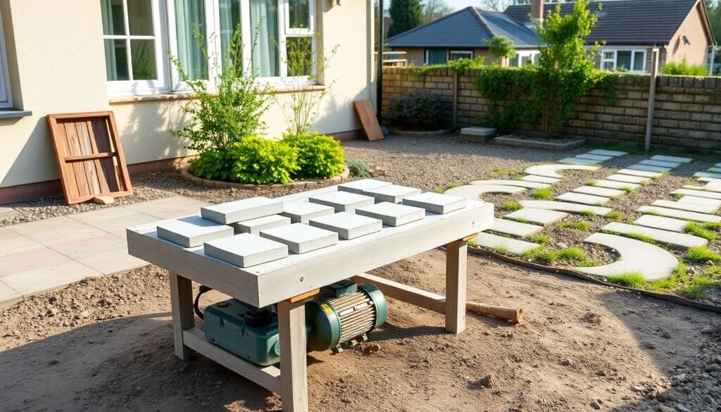 Как сделать вибростол для производства тротуарной плитки своими руками - иллюстрация