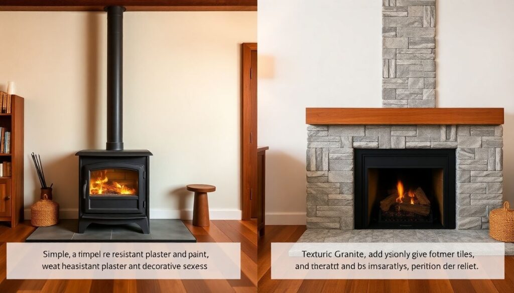 Отделка камина и печи: материалы и идеи дизайна - иллюстрация