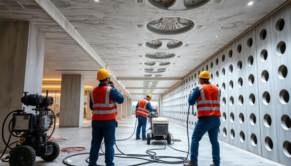 Технология алмазной резки и бурения бетона в ремонте - иллюстрация