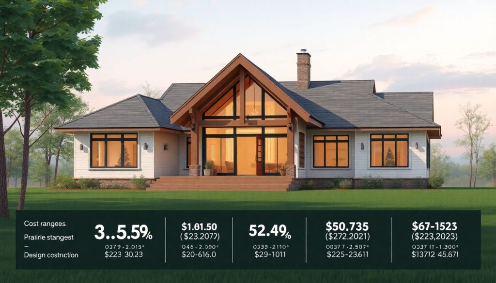 Проекты домов в стиле прерий (стиль Райта) - иллюстрация