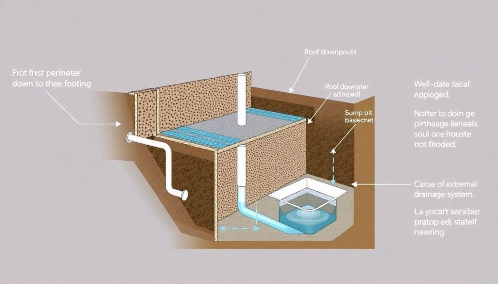 Как сделать дренаж подвала, если внутри вода - иллюстрация