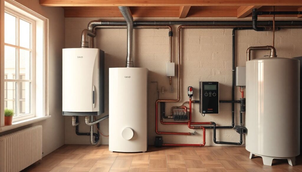 Схема обвязки твердотопливного котла с теплоаккумулятором - иллюстрация